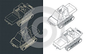 All-terrain vehicle isometric drawings