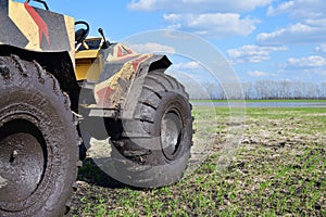 All-terrain vehicle with large wheels