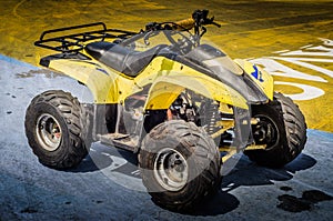 All Terrain Vehicle On Race Track