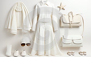 All-White Winter Chic: Effortless Elegance.