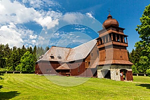 All wooden church Svaty Kriz in Slovakia