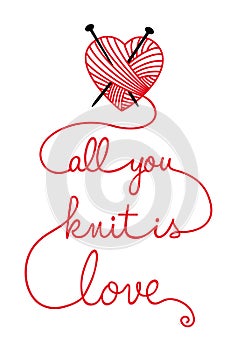 All you knit is love, photo