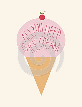 All you need is ice cream