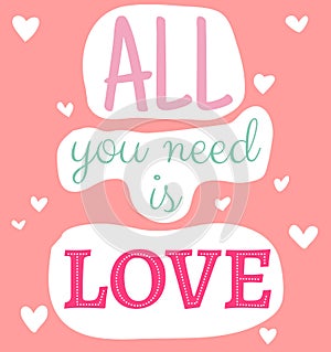 All you need is love quote