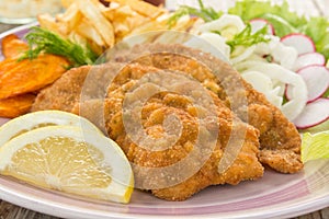 Fried beef cutlets