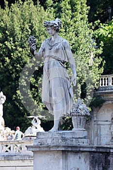Allegorical statue of Summer, Piazza del Popolo in Rome