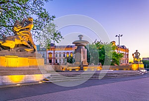 Allegory of wars an animals in Wroclaw, Poland...IMAGE