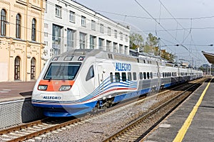 Allegro high-speed train in Saint-Petersburg