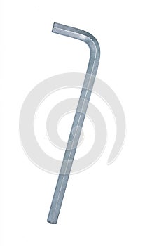 Allen key on a white background