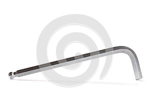 Allen key on white background