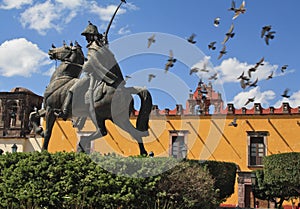 Allende statue, San Miguel de Allende, Mexico photo
