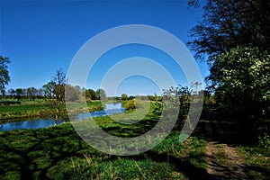 The aller river bend in Lower Saxony