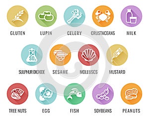 Allergen Food Allergy Icons