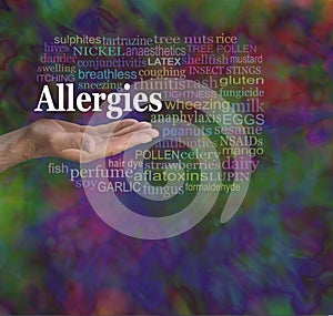 Allergies Word Cloud photo