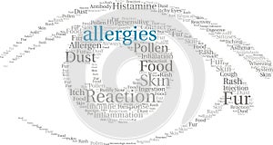 Allergies Word Cloud photo