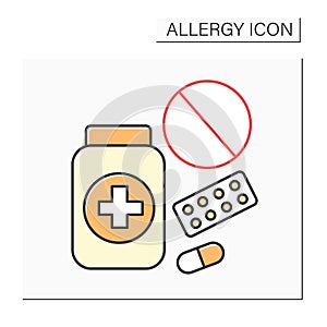 Allergy color icon photo