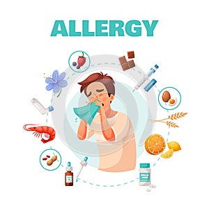 Allergy Concept Illustration