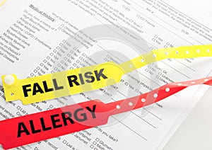 Allergy And Fall Risk Bracelet