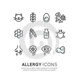 Allergy, Food and Domestic Pet Intolerance, Skin Reaction, Eye and Nose Desease photo