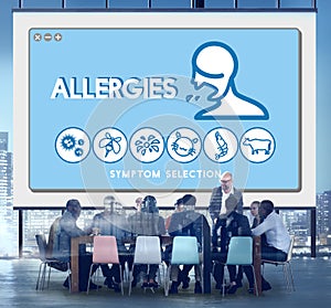 Allergy Hypersensitive Sensitivity Healthcare Infection Concept