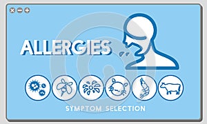 Allergy Hypersensitive Sensitivity Healthcare Infection Concept