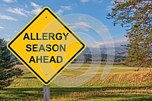 Allergy Season Ahead Warning Sign