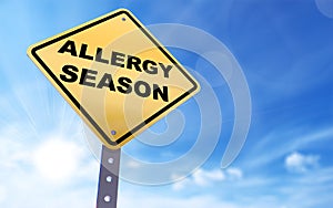 Allergy season sign