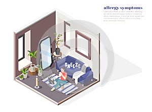 Allergy Symptoms Concept