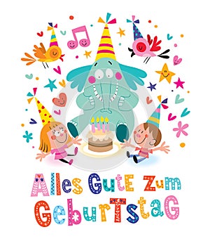 Alles Gute zum Geburtstag Deutsch German Happy birthday