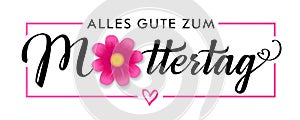 Alles Gute zum Muttertag, Happy Mother`s day banner