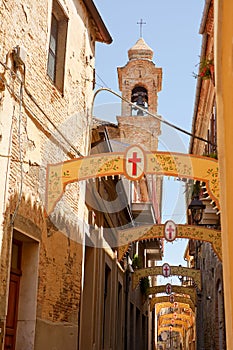 Alley of Bucchianico during of St. Urbano Holiday photo