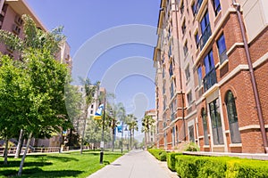 Alley in the campus of San Jose State University, San Jose, California
