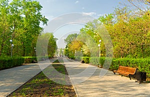 Alley of the childrens park named after V.V. Tereshkova