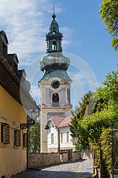 Alley of the city Banska Stiavnica