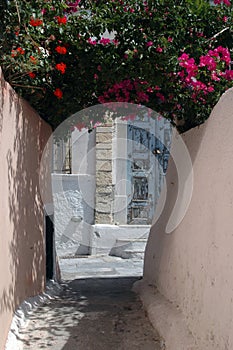 Alley in greek island