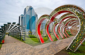 Alley of Hearts in the Flower Park