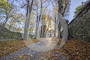 Alley in Hronsky Benadik monastery