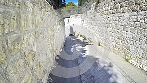 An alley in the Jewish quarter of the old city of Jerusalem