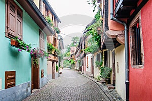 Alley in a medieval town