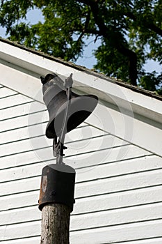 A one room school house  bell in alley mill Spring