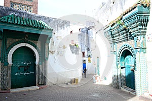 An alley in the Moroccan city of Tangier.