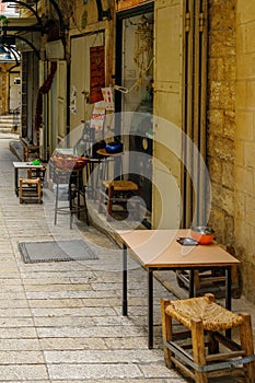 Alley in the old city, in Nazareth