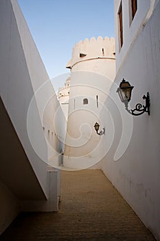 Alley in old fort in UAE