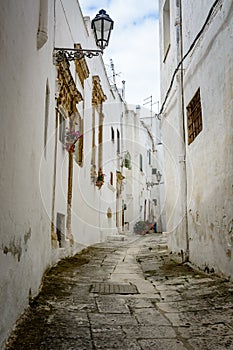 Alley in Ostuni, Puglia, Italy