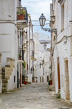 Alley in Ostuni, Puglia, Italy