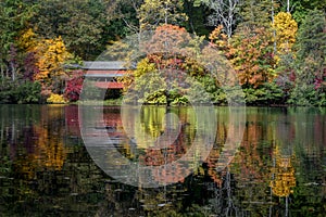 Alley Park Autumn Covered Bridge