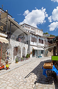 Alley in the picturesque village of Makrinitsa, Pelion, Greece