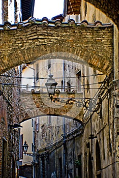 Alley in Pistoia, Italy