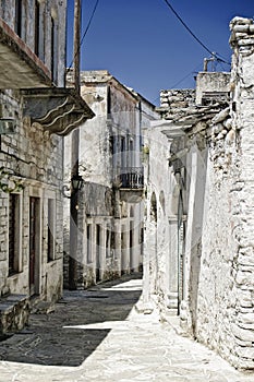 Alley in a ruined Village