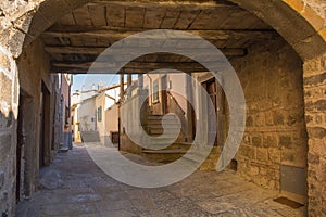 Alley in Santa Fiora, Tuscany